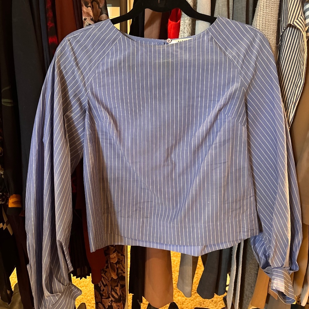 Babaton striped cotton dress shirt